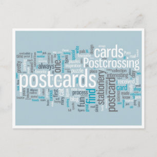 Postkarte "Blau verschieben"