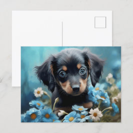 Postkarte Blaublütige Hundskarte