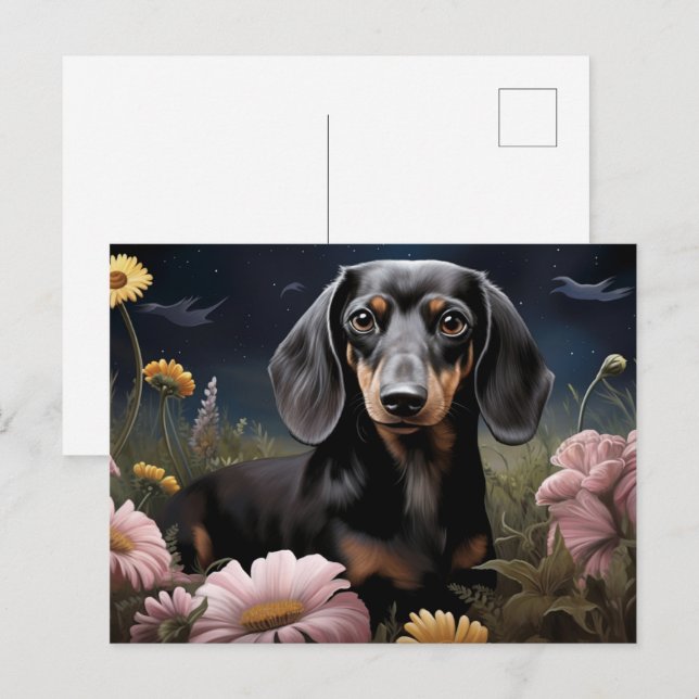 Postkarte Blossoming Spring (Vorne/Hinten)