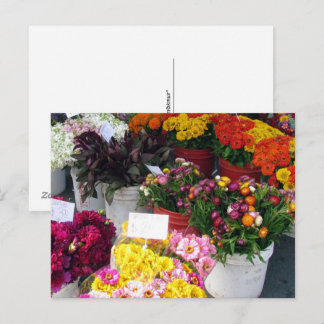 Postkarte – Blumenmarkt