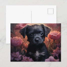 Postkarte Blüte Blüte Hündin
