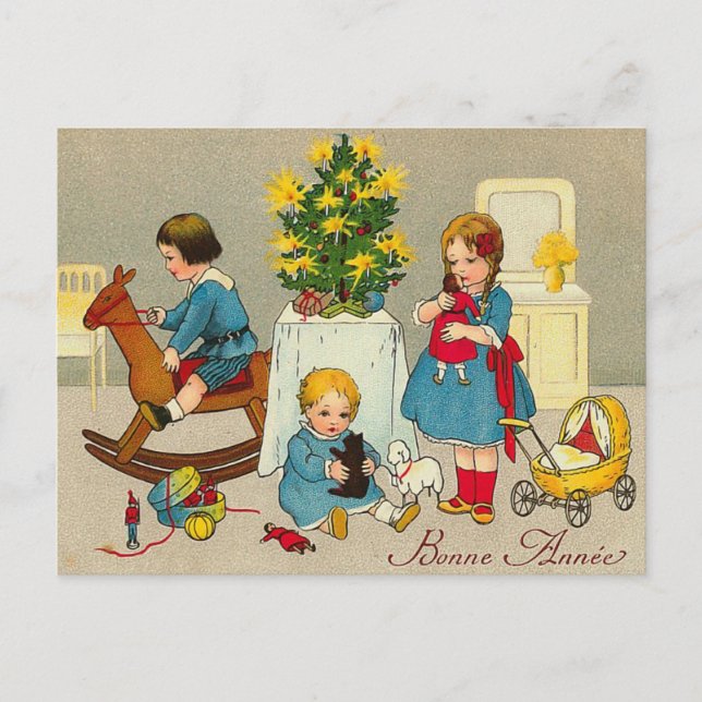 Postkarte "Bonne Annee" (Vorderseite)