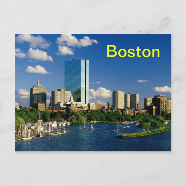 Postkarte Boston (Vorderseite)