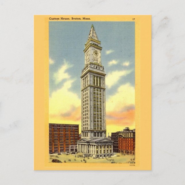 Postkarte, Boston, Massachusetts Postkarte (Vorderseite)