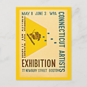 Postkarte-Boston WPA Plakate-6 Postkarte