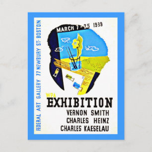 Postkarte-Boston WPA Poster-20 Postkarte