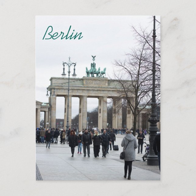 Postkarte Brandenburger Tor (Vorderseite)