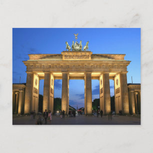 Postkarte Brandenburger Tor in Berlin, Deutschland