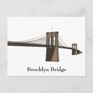 Postkarte: Brooklyn Bridge: New York City Postkarte