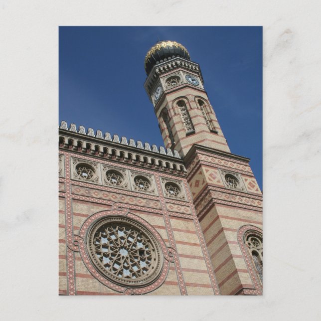 Postkarte Budapest Synagoge (Vorderseite)