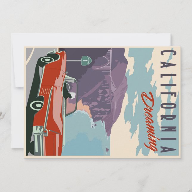Postkarte California Dream (Vorderseite)