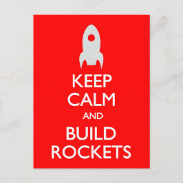 Postkarte "Calm Build Rockets" behalten