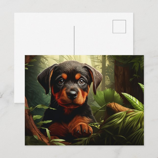 Postkarte Canine Zest (Vorne/Hinten)
