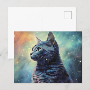 Postkarte Cat Alone