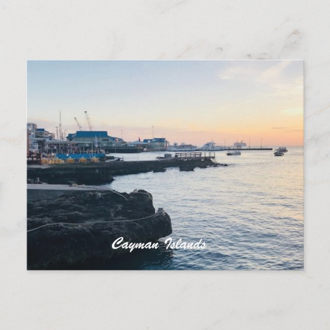 Postkarte "Cayman Islands Sunset" (Vorderseite)