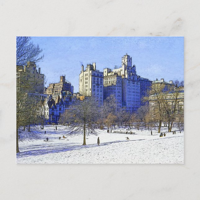 Postkarte "Central Park" (Vorderseite)