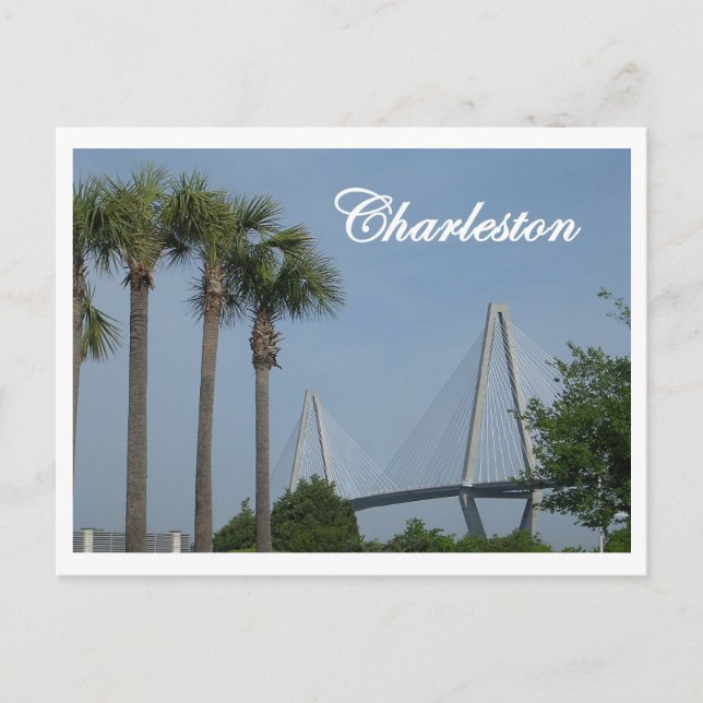 Postkarte Charlestons, South Carolina (Vorderseite)