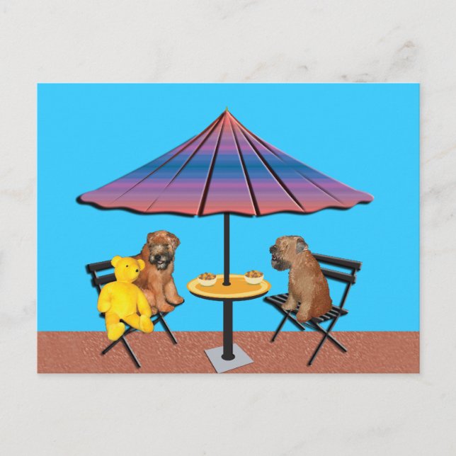 Postkarte: Chat abgebrannt Postkarte (Vorderseite)