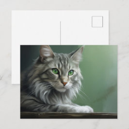 Postkarte Chat Foret 2