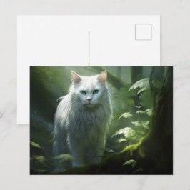 Postkarte Chat Foret 4