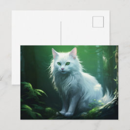 Postkarte Chat Foret 5