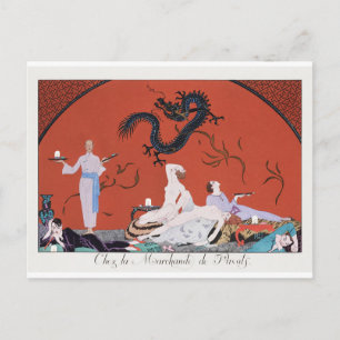 Postkarte Chez la Marchande de Pavots (1920) 