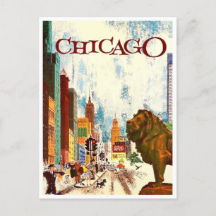 Postkarte Chicago Vintage