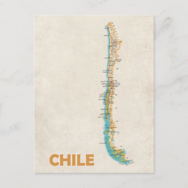 Postkarte Chile (Vorderseite)