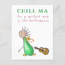 Postkarte Chill Ma - for a perfect work & life