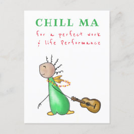 Postkarte Chill Ma - for a perfect work & life