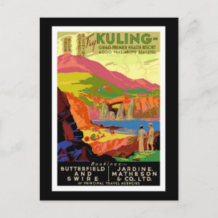 Postkarte China Grüße Vintage