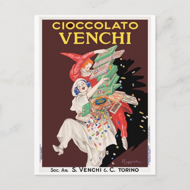 Postkarte: Cioccolato - Schokolade Postkarte (Vorderseite)