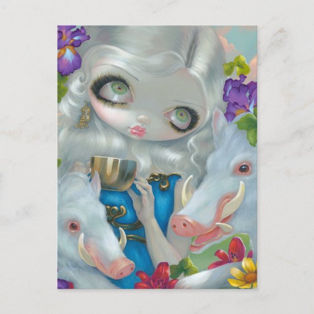 Postkarte "Circe and the Swine" (Vorderseite)
