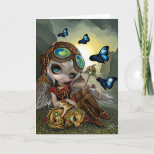 Postkarte "Clockwork Dragonling"