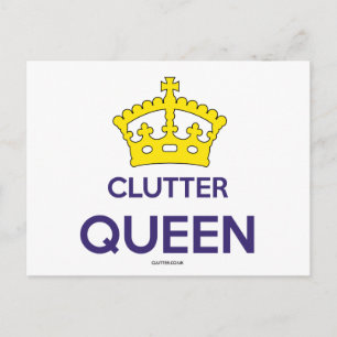 Postkarte "Clutter Queen"