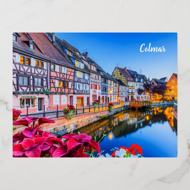 Postkarte "Colmar" Frankreich (Vorderseite)