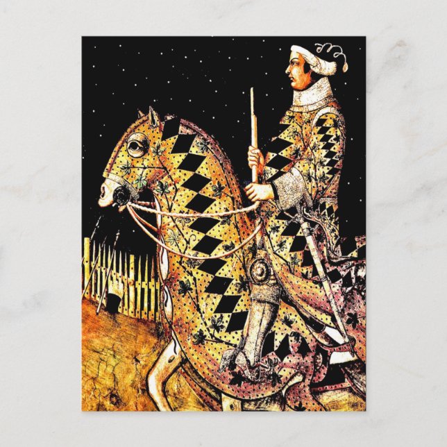 Postkarte: "Commander on Horseback" Postkarte (Vorderseite)