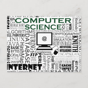 Postkarte "Computerwissenschaft"