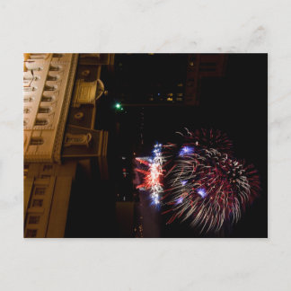 Postkarte: Dayton Fireworks (Red, White, & Blue) Postkarte