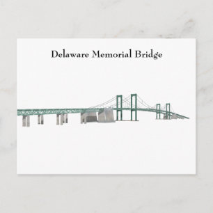 Postkarte: Delaware-Gedenkbrücke Postkarte