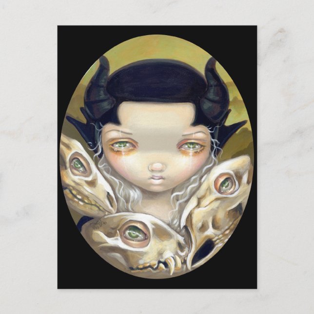 Postkarte "Delikate Knochen" (Vorderseite)