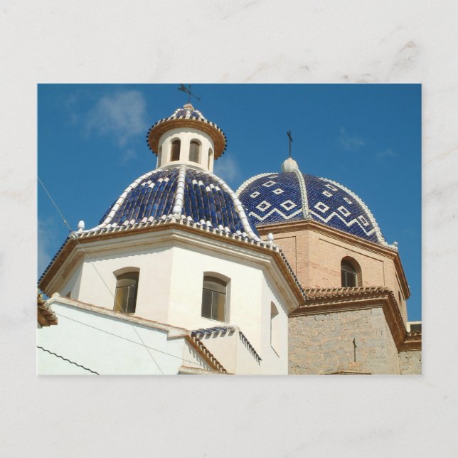 Postkarte der Altea Church (Vorderseite)