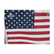 Postkarte der amerikanischen Flagge