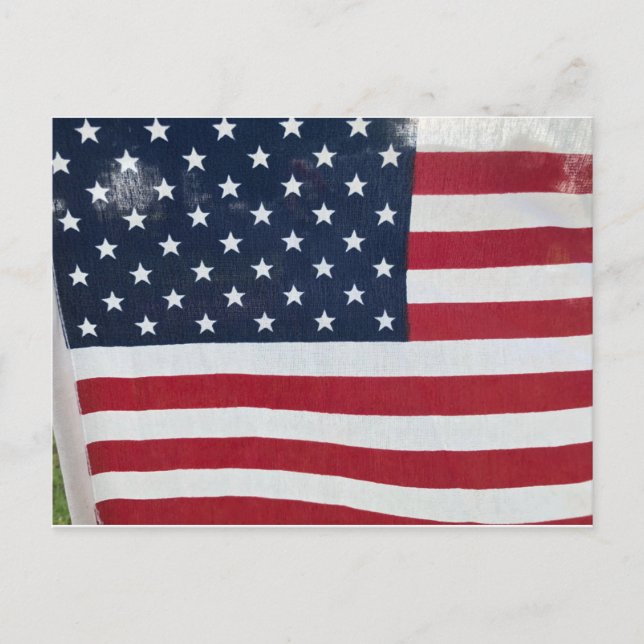 Postkarte der amerikanischen Flagge (Vorderseite)