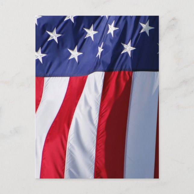 Postkarte der amerikanischen Flagge (Vorderseite)