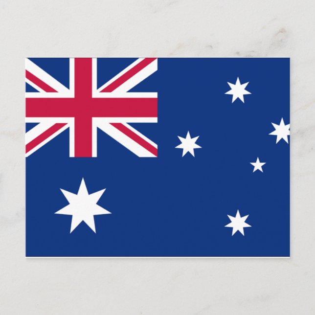 Postkarte der australischen Flagge (Vorderseite)
