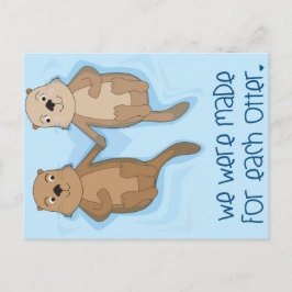 Postkarte der Besitzer von Otters
