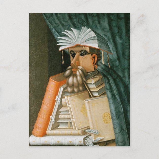Postkarte: Der Bibliothekar Postkarte (Vorderseite)