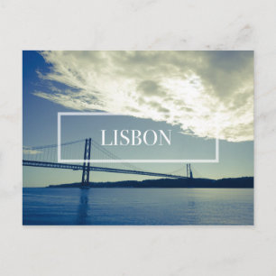 Postkarte der Brücke von Lissabon
