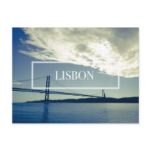 Postkarte der Brücke von Lissabon